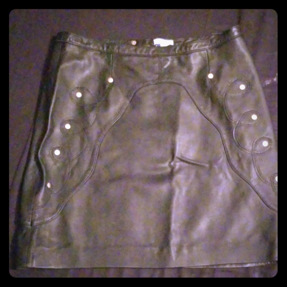 Leather shirt